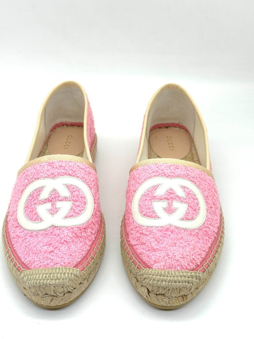 Gucci GG Logo Monogram Terry Espadrilles Flats Shoes - Picture 4 of 15
